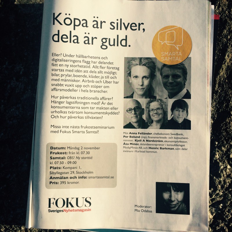 Köpa är silver, dela är guld.