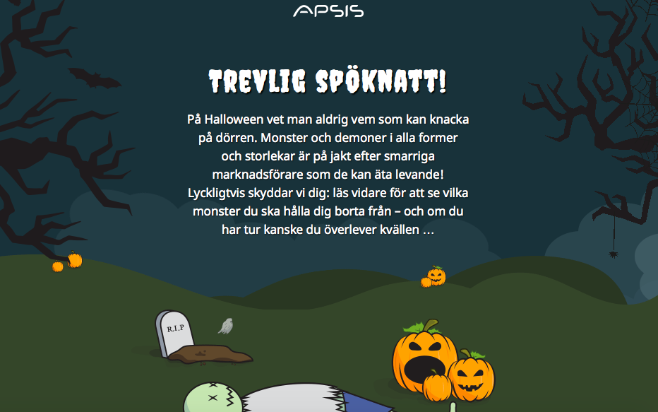 Vi önskar er en spök-takulär Halloween!